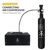 Cilindro de Fibra de Carbono TUXING 4500Psi 0.58L - Potência e Segurança para seu Rifle PCP e Paintball - imagem 3