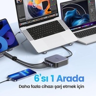 Carregador UGREEN Nexode 200W GaN: Potência Máxima para Todos Seus Dispositivos USB-C - imagem 3