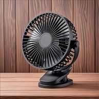 Ventilador de Mesa USB Potente 3 Velocidades com Rotação 720° - Compacto e Silencioso para Casa e Escritório - imagem 2