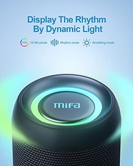 Caixa de Som Bluetooth MIFA A90: Som Potente 60W, IPX7 à Prova d'Água e Luzes RGB - imagem 5