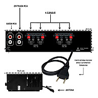 Amplificador 500W Orion RC7000BT: Som Ambiente Potente - imagem 2