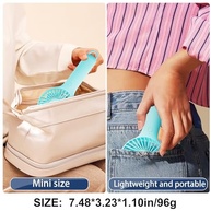 QQT Mini Ventilador Portátil Recarregável com 3 Velocidades - Leve e Potente para Qualquer Lugar - imagem 4