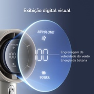 JISULIFE Pro1S: Ventilador Turbo Portátil e Potente - imagem 2