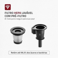 Mondial AP-25 Aspirador Vertical 1200W com Filtro HEPA e Escova Brush Carpet - Potente e Versátil - imagem 5