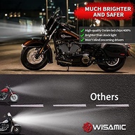 Farol de LED Wisamic 17,78cm para Moto: Iluminação Potente e Estilo para Harley Davidson - imagem 4