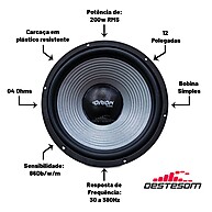 Subwoofer 12" Orion XTR200: Grave Potente! - imagem 2