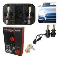 Kit Lâmpada Super LED H7 C6 2D: Iluminação Potente 72W 6000K para Seu Carro - imagem 1