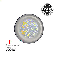 Luminária High Bay UFO 100W: Iluminação Industrial Potente - imagem 2