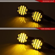 Setas LED SMD Bullet Grille Universais para Moto - Âmbar e Potente - imagem 3