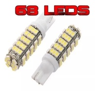 Par de Lâmpadas Super LED Pingo 68 Leds Pingão: Iluminação Potente para Farol e Farolete - imagem 2