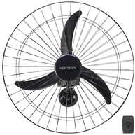 Ventilador Oscilante de Parede 60cm Ventisol Bivolt Preto - Potente Refrigeração com Design Moderno - imagem 1