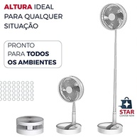 Ventilador Portátil Silencioso Dobrável 7200mAh - Compacto e Potente para Qualquer Ambiente - imagem 4