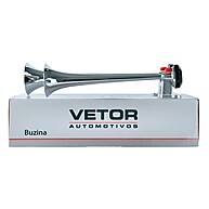 Buzina Automotiva Marítima 2 Cornetas Cromada 12V - Som Potente - imagem 2