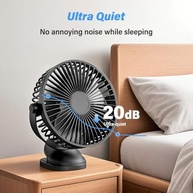 Ventilador de Mesa USB Potente 3 Velocidades com Rotação 720° - Compacto e Silencioso para Casa e Escritório - imagem 5