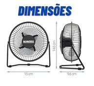 Ventilador de Mesa USB Premium: Potente, Silencioso e Portátil - imagem 4