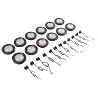 12 Luzes de Freio Traseiras Redondas 5cm - 4 LEDs Potentes e Duráveis para Reboques e Caminhões - imagem 4