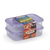 Potes 500ml: Kit 2 Retangulares para Organizar! - imagem 1
