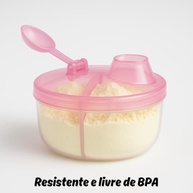 Kit 2 Potes com 3 Divisórias + 2 Colheres de Silicone - Organização Total para Leite em Pó e Alimentos Infantis - imagem 4