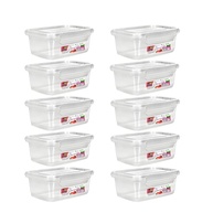 Kit 10 Potes Marmita Fitness 750ml com Tampa - Ideal para Refeições Saudáveis e Transporte Prático - imagem 1