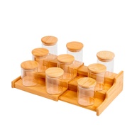 Potes de Bambu Oikos: Kit 9 + Rack Organizador - imagem 1