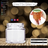 Potes de Vidro 150ml: Ideal para Mel, Doces e Geléias! - imagem 1