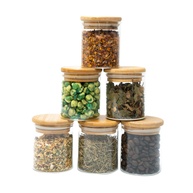 Potes de Vidro 200ml com Bambu: Organize com Estilo! - imagem 1