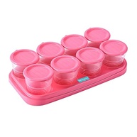 Potes para Congelar Papinha Prep & Fresh Fisher Price Rosa - 8 Unidades com Bandeja Organizadora - imagem 2