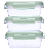 Kit 3 Potinhos Verde Buba - Armazenamento Prático e Seguro para Bebês - imagem 1