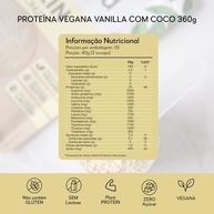 Pouch Vegana Protein Vanilla Coconut 360g - imagem 3