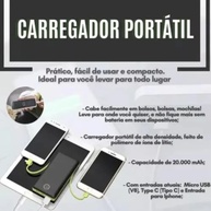 Power Bank Universal 20.000mAh: Carregamento Turbo Rápido com 2 USB + USB-C - imagem 3
