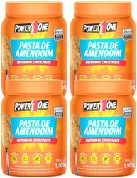 Kit 4x Pasta de Amendoim 1 Kg Cada - Power1One - Sabor 4X CROCANTE - imagem 3