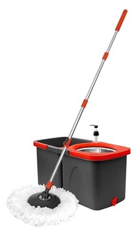Mop Giratório Duo Powermaid com 2 Baldes - Sistema de Torção e Secagem Eficiente - imagem 2