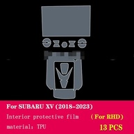 Proteção Premium para Subaru XV 2018-2023: Película TPU-PPF Transparente e Resistente a Arranhões para Console e GPS - imagem 4