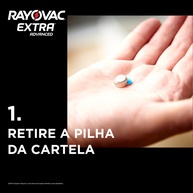 Pilha Auditiva 312 Rayovac: Kit com 30 Unidades de Bateria Pr41 - imagem 2