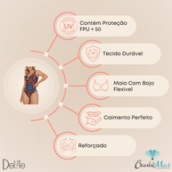 Maiô Banho de Mar com Efeito Zero Barriga: Estilo e Conforto na Praia - imagem 2