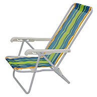 Cadeira de Praia Reclinável 4 Posições Aço 2004 MOR – Conforto e Durabilidade na Praia - imagem 2