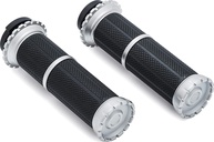 Manoplas Kuryakyn Riot para Harley-Davidson 2008-19: Controle Eletrônico do Acelerador em Prata - imagem 1