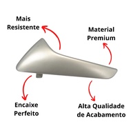 Maçaneta Fox: Porta Dianteira/Traseira - Prata - imagem 2