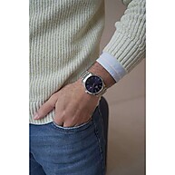 Relógio Saint Germain: Elegância em Azul e Prata - imagem 2