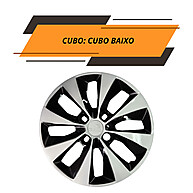 Calotas Aro 14 Gol/Voyage G5/G6: Preto e Prata! - imagem 2