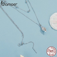 Colar Bamoer 925: Elegância Concha em Prata - imagem 2