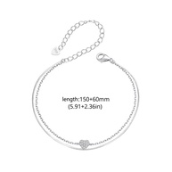 Pulseira Coração Bamoer 925: Elegância em Prata - imagem 2