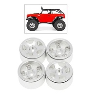 Rodas de Alumínio SCX24 1/24 Prata (4 Peças) - Upgrade de Performance Off-Road - imagem 3