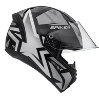 Capacete Peels Spike 2 1ST Preto Brilhante Prata: Segurança e Estilo para Sua Moto - imagem 2