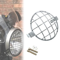 Protetor de Grade para Farol de Moto QccHieUs - Estilo Retrô e Proteção Robusta (Prateado) - imagem 4