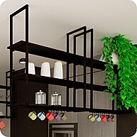 Prateleira Industrial 1.20m – Decore com Estilo e Praticidade - imagem 1