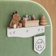 Prateleira Infantil com Cabideiro: Decore e Organize! - imagem 1