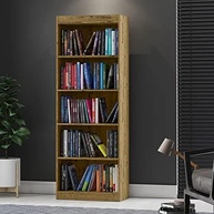 Organizador Livreiro Encanto Nature 5 Prateleiras - Design Moderno para Sala e Escritório - imagem 3
