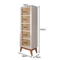 Estante Livreiro 4 Prateleiras com Pés em MDF - Design Moderno e Versátil - imagem 3