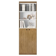 Organizador Livreiro Moderno com 5 Prateleiras e 2 Portas - Design Clean para Sala e Escritório - imagem 2